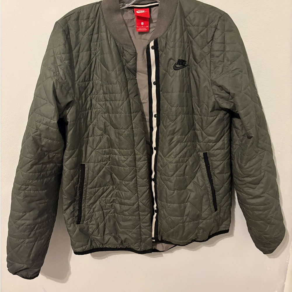 Nike Olive Quilted Jacket